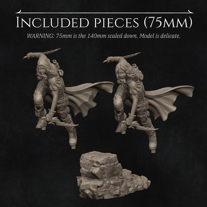 Ode to Joy - Enika The Assassin Standalone | Garage Resin Kit Statue | D&D TTRPG Fantasy Miniature | Nerikson