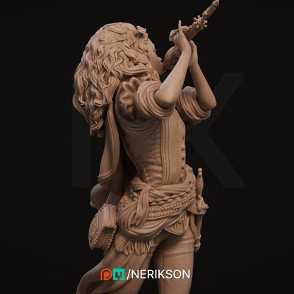 Ode to Joy - Inithia the Bard Standalone | Garage Resin Kit Statue | D&D TTRPG Fantasy Miniature | Nerikson