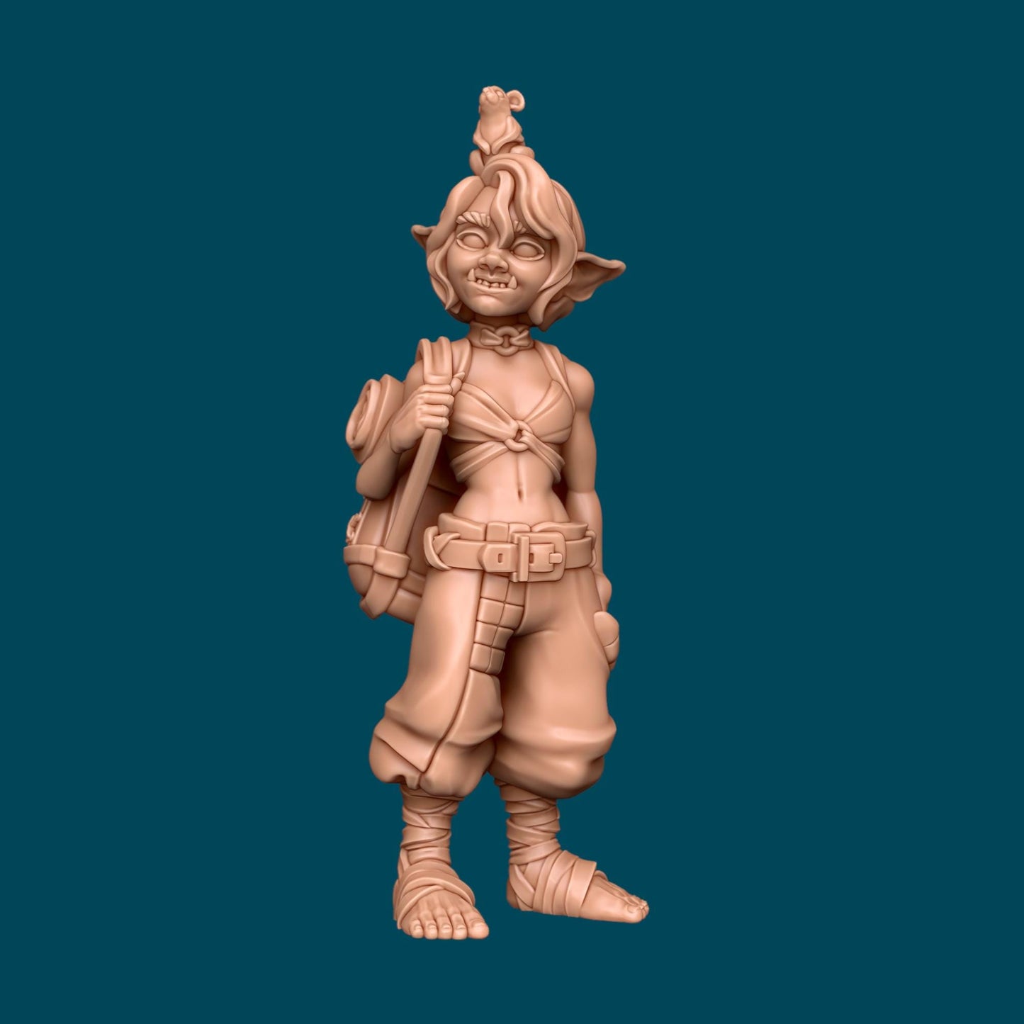 Nixie and Noodle, A Scrappy Duo | D&D TTRPG Miniature | Awkward Penguin Minis