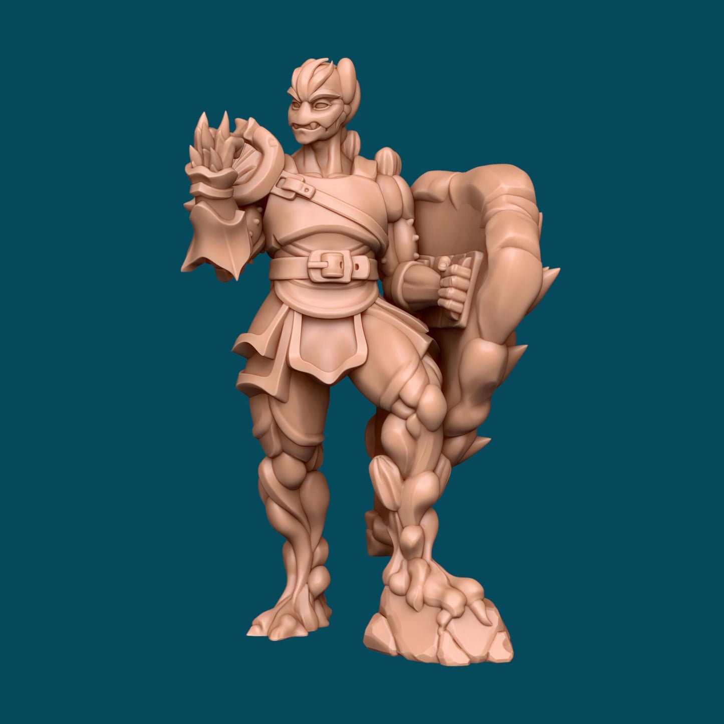 Keshy, a Cactus Leshy | D&D TTRPG Miniature | Awkward Penguin Minis