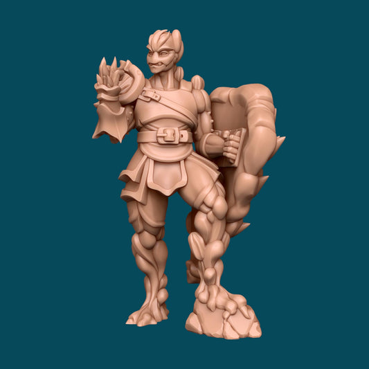 Keshy, a Cactus Leshy | D&D TTRPG Miniature | Awkward Penguin Minis