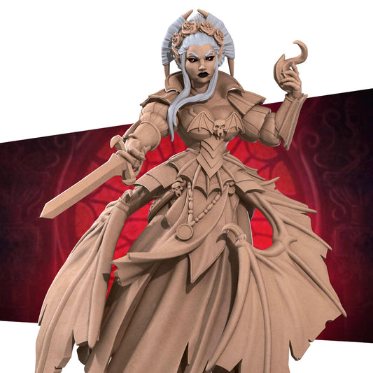 Vampire Witch | TABLETOP SCALE | D&D TTRPG Miniature | Bite the Bullet