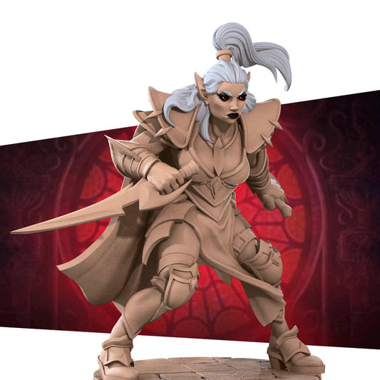 Vampire Assassin | TABLETOP SCALE | D&D TTRPG Miniature | Bite the Bullet