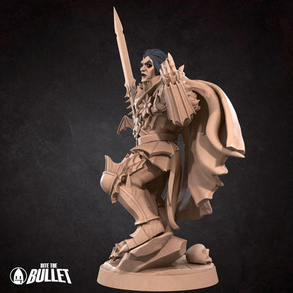 Vampire Warrior | TABLETOP SCALE | D&D TTRPG Miniature | Bite the Bullet