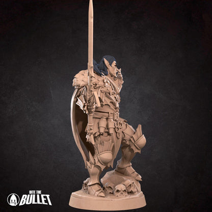 Vampire Warrior | TABLETOP SCALE | D&D TTRPG Miniature | Bite the Bullet