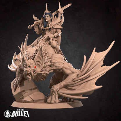 Vampire Commander | TABLETOP SCALE | D&D TTRPG Miniature | Bite the Bullet