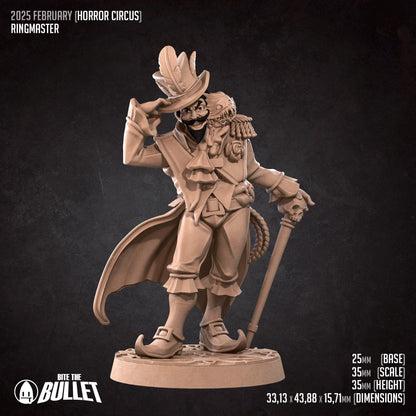 Ringmaster | D&D Tabletop Gaming Scale Resin Miniature | Bite the Bullet