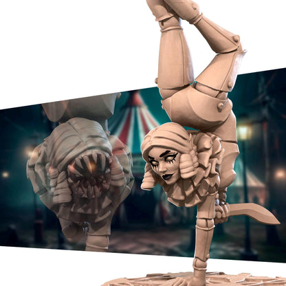 Spider Trainer Contortionist | D&D Tabletop Gaming Scale Resin Miniature | Bite the Bullet