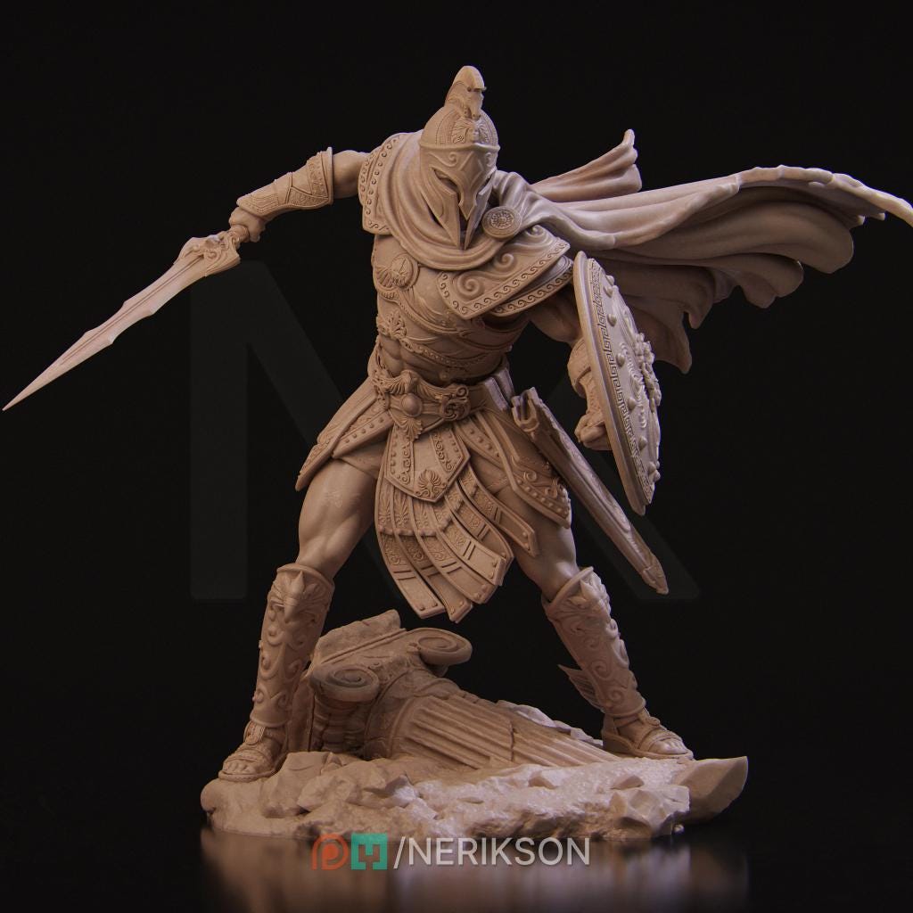 Perseus Standalone, Greek Mythology | Garage Resin Kit Statue | D&D TTRPG Fantasy Miniature | Nerikson