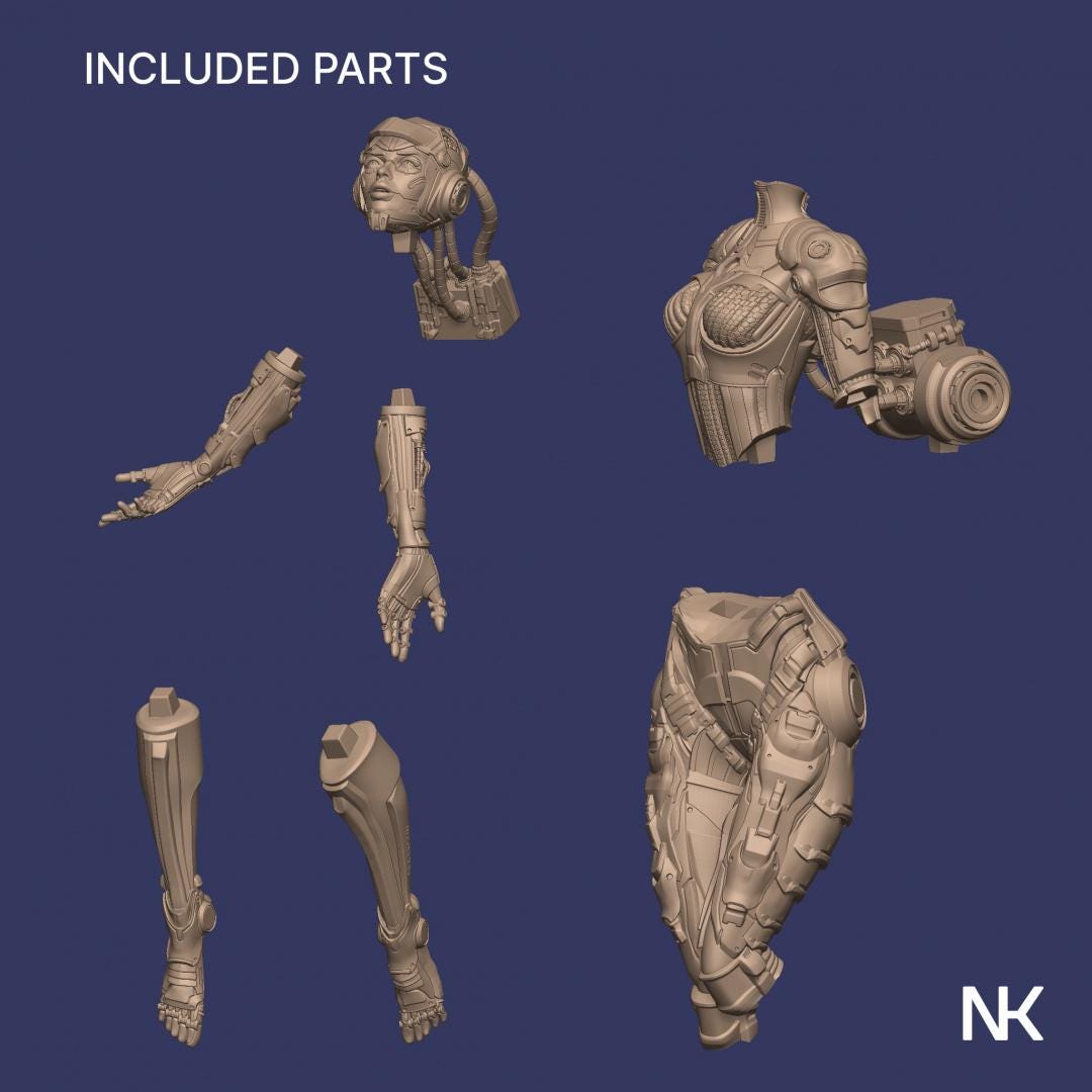 Project Eve | Garage Resin Kit Statue | D&D TTRPG Fantasy Miniature | Nerikson