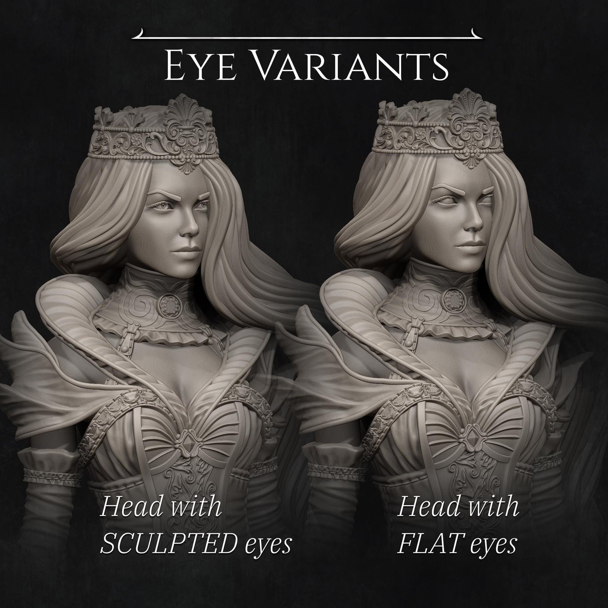 Queen Of Spades | TABLETOP SCALE | D&D TTRPG Fantasy Miniature | Nerikson