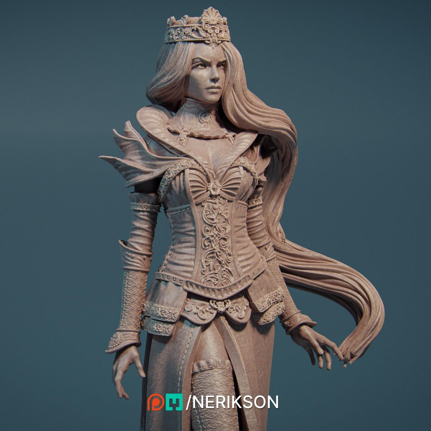 Queen Of Spades | TABLETOP SCALE | D&D TTRPG Fantasy Miniature | Nerikson