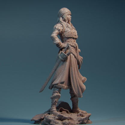 Robber Girl | TABLETOP SCALE | D&D TTRPG Fantasy Miniature | Nerikson