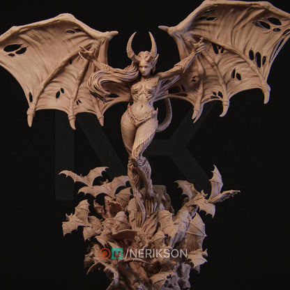 Rylana the Succubus | Garage Resin Kit Statue | D&D TTRPG Fantasy Miniature | Nerikson