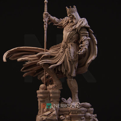 Shattered King | Garage Resin Kit Statue | D&D TTRPG Fantasy Miniature | Nerikson