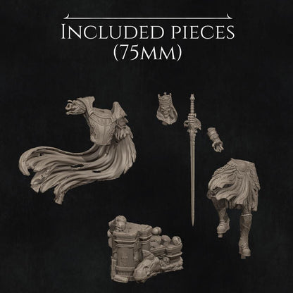 Shattered King | Garage Resin Kit Statue | D&D TTRPG Fantasy Miniature | Nerikson