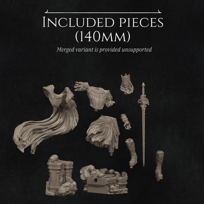 Shattered King | Garage Resin Kit Statue | D&D TTRPG Fantasy Miniature | Nerikson