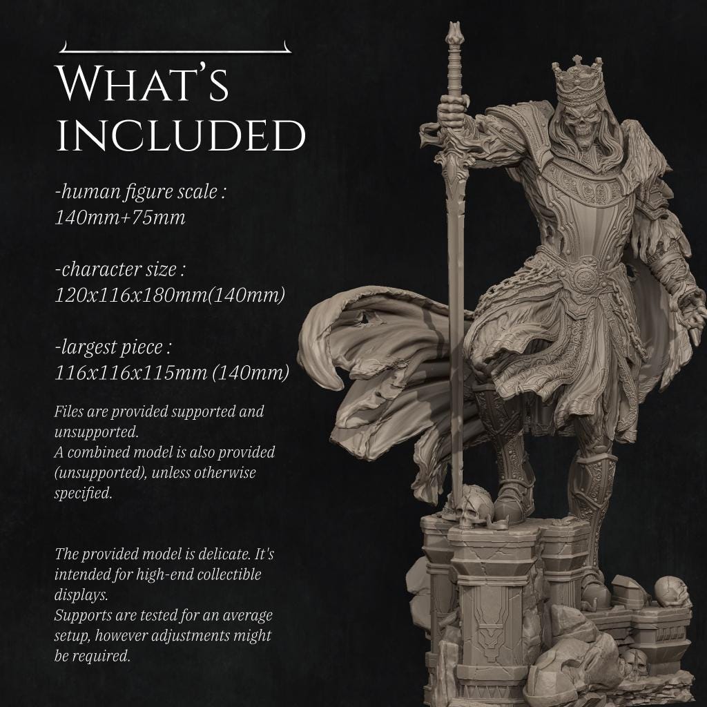 Shattered King | Garage Resin Kit Statue | D&D TTRPG Fantasy