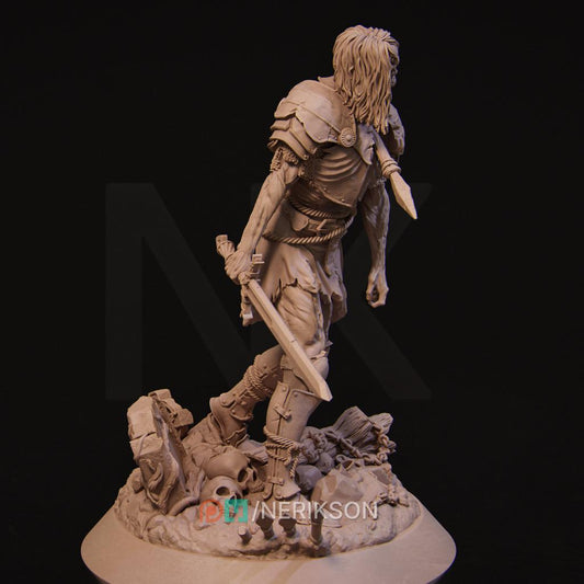 Skeleton Warrior | TABLETOP SCALE | D&D TTRPG Fantasy Miniature | Nerikson