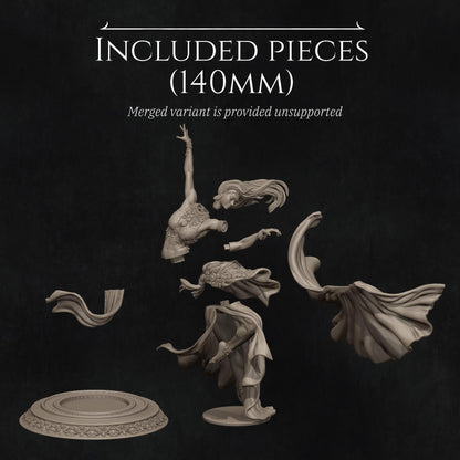 Sound of Night, Dancer | Garage Resin Kit Statue | D&D TTRPG Fantasy Miniature | Nerikson