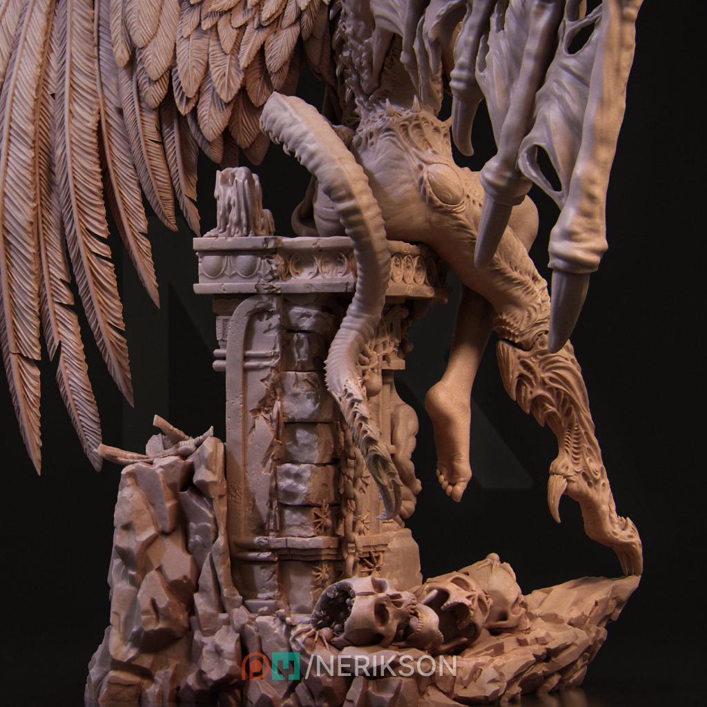 The Face of Evil | Garage Resin Kit Statue | D&D TTRPG Fantasy Miniature | Nerikson