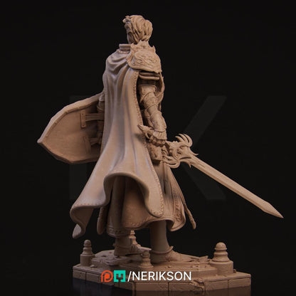The Last Battle - Aaron Standalone | Garage Resin Kit Statue | D&D TTRPG Fantasy Miniature | Nerikson