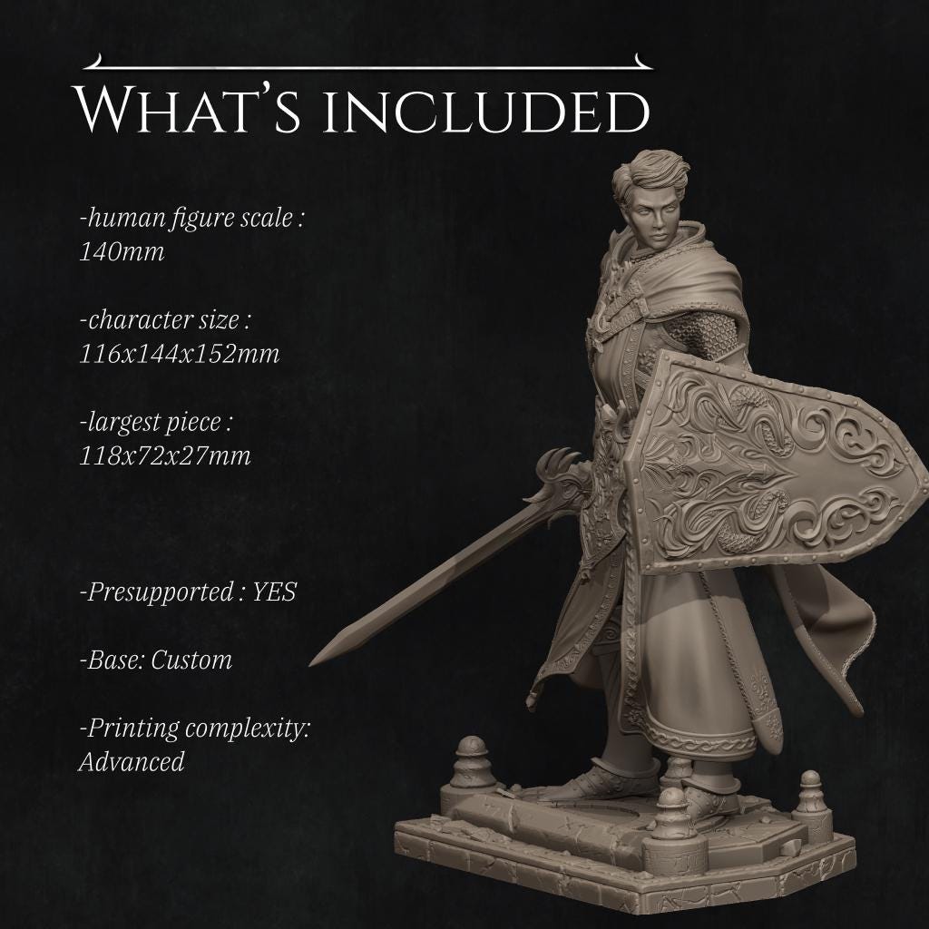 The Last Battle - Aaron Standalone | Garage Resin Kit Statue | D&D TTRPG Fantasy Miniature | Nerikson