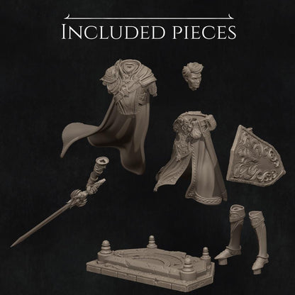 The Last Battle - Aaron Standalone | Garage Resin Kit Statue | D&D TTRPG Fantasy Miniature | Nerikson