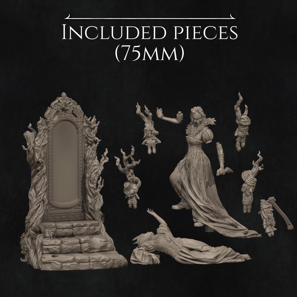 The Fairest Of Them All, Full Diorama | Garage Resin Kit Statue | D&D TTRPG Fantasy Miniature | Nerikson