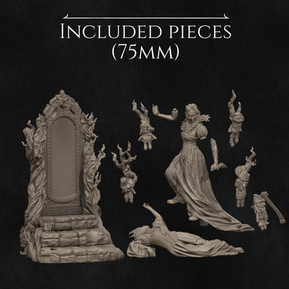 The Fairest Of Them All, Full Diorama | Garage Resin Kit Statue | D&D TTRPG Fantasy Miniature | Nerikson