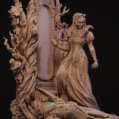 The Fairest Of Them All, Full Diorama | Garage Resin Kit Statue | D&D TTRPG Fantasy Miniature | Nerikson