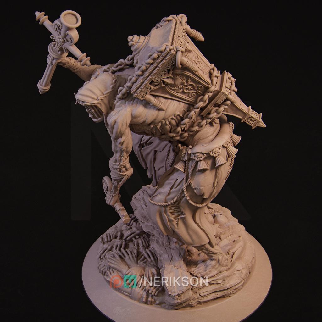 Undead Keeper | TABLETOP SCALE | D&D TTRPG Fantasy Miniature | Nerikson