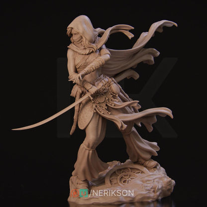 Warrior of The Sands | Garage Resin Kit Statue | D&D TTRPG Fantasy Miniature | Nerikson