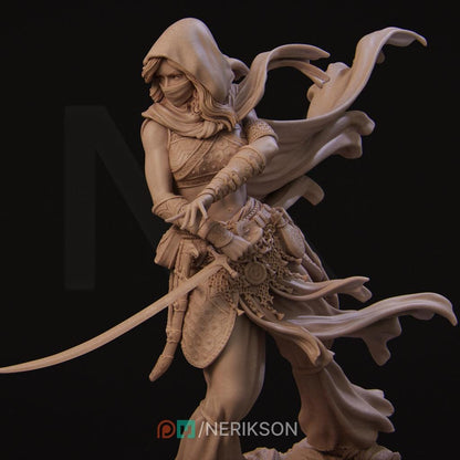 Warrior of The Sands | Garage Resin Kit Statue | D&D TTRPG Fantasy Miniature | Nerikson