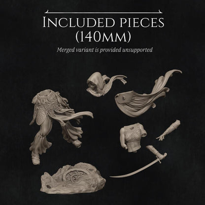 Warrior of The Sands | Garage Resin Kit Statue | D&D TTRPG Fantasy Miniature | Nerikson