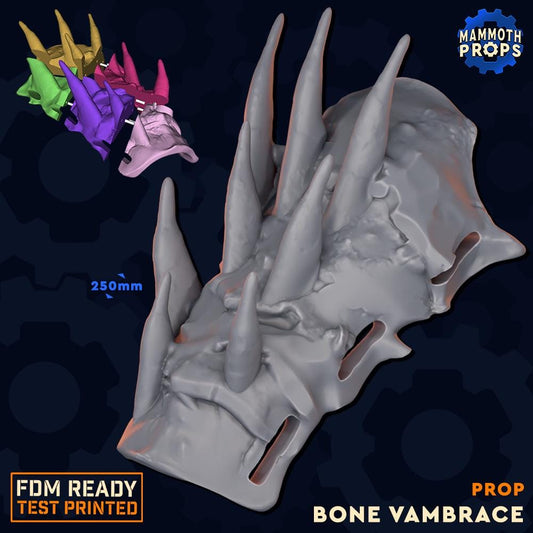 Bone Vambrace | D&D Lifesize TTRPG LARP Gaming Prop | Mammoth Props