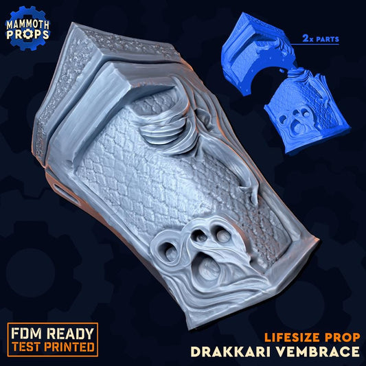 Drakarri Vermbrace | D&D Lifesize TTRPG LARP Gaming Prop | Mammoth Props