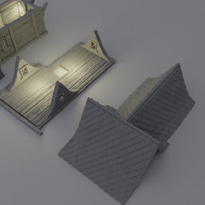 Fisher Sea Lodge | 28mm Scale Model Terrain | D&D TTRPG Playable 3D Printed Building | MiniatureLand