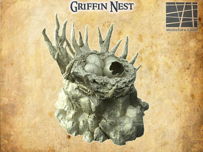 Griffin Nest | 28mm Scale Model Terrain | D&D TTRPG Playable 3D Printed Building | MiniatureLand