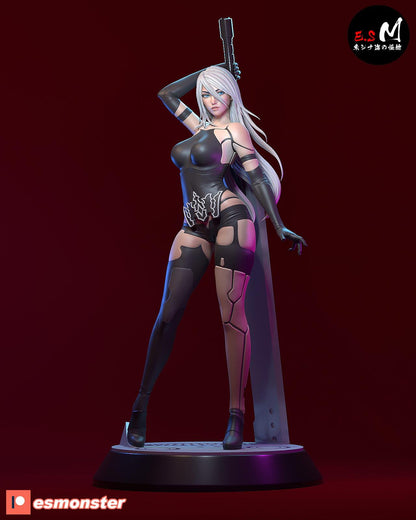 Prototype Android | Resin Garage Kit Sculpture Anime Video Game Fan Art Statue | E.S Monster