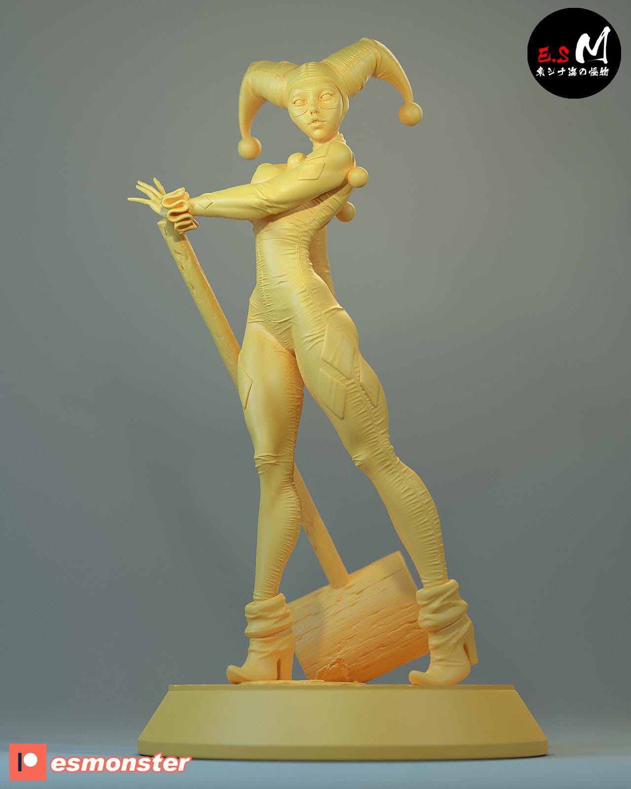 Harlequin Clown | Resin Garage Kit Sculpture Anime Video Game Fan Art Statue | E.S Monster