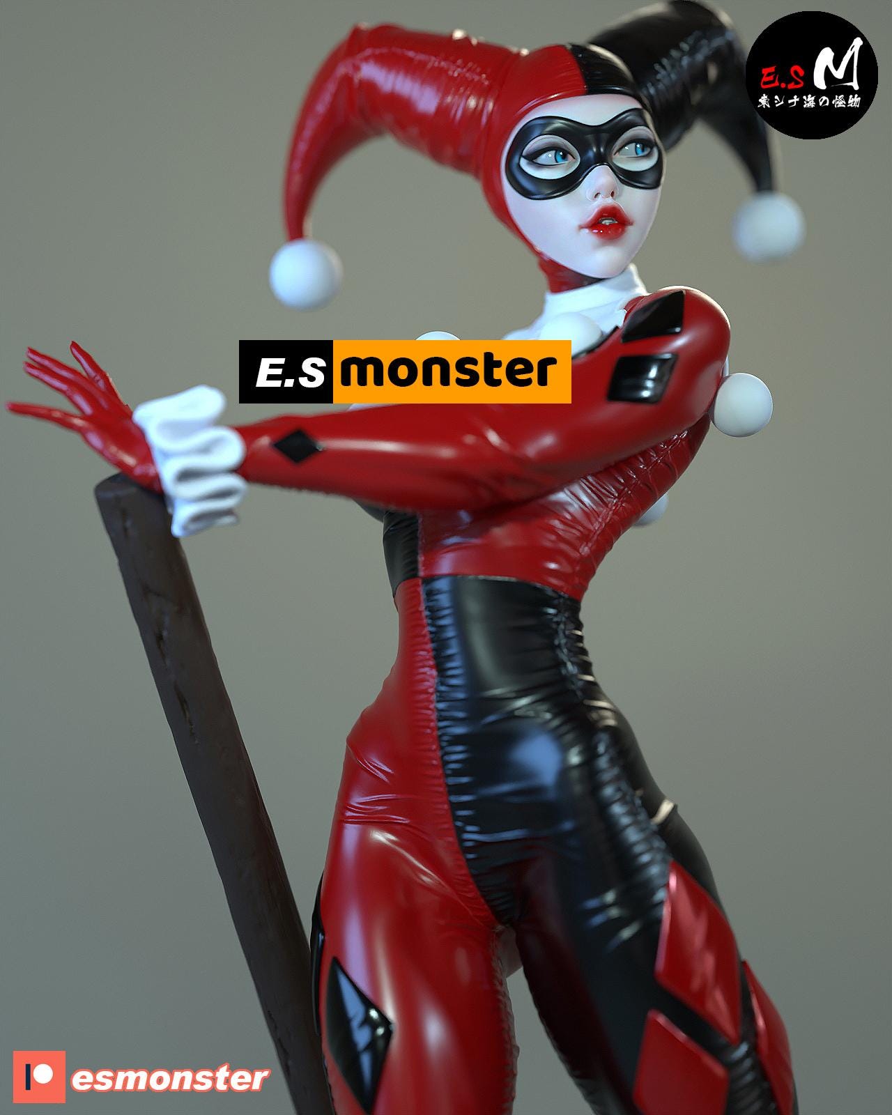 Harlequin Clown | Resin Garage Kit Sculpture Anime Video Game Fan Art Statue | E.S Monster