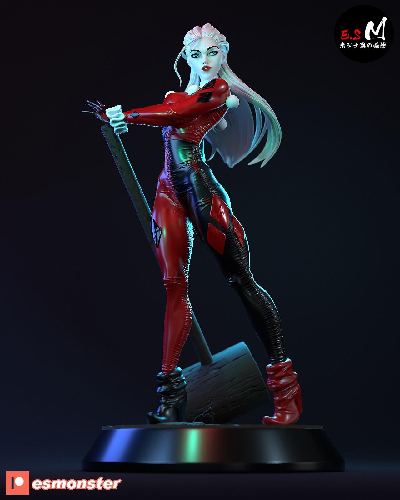 Harlequin Clown | Resin Garage Kit Sculpture Anime Video Game Fan Art Statue | E.S Monster