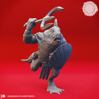 Kuo-Toa | TABLETOP SCALE | TTRPG Monster Miniature | Yasashii Kyojin Studio