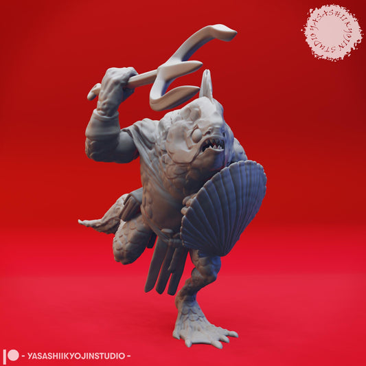 Kuo-Toa | TABLETOP SCALE | TTRPG Monster Miniature | Yasashii Kyojin Studio