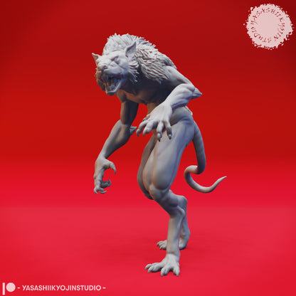 Wererat | TABLETOP SCALE | TTRPG Monster Miniature | Yasashii Kyojin Studio