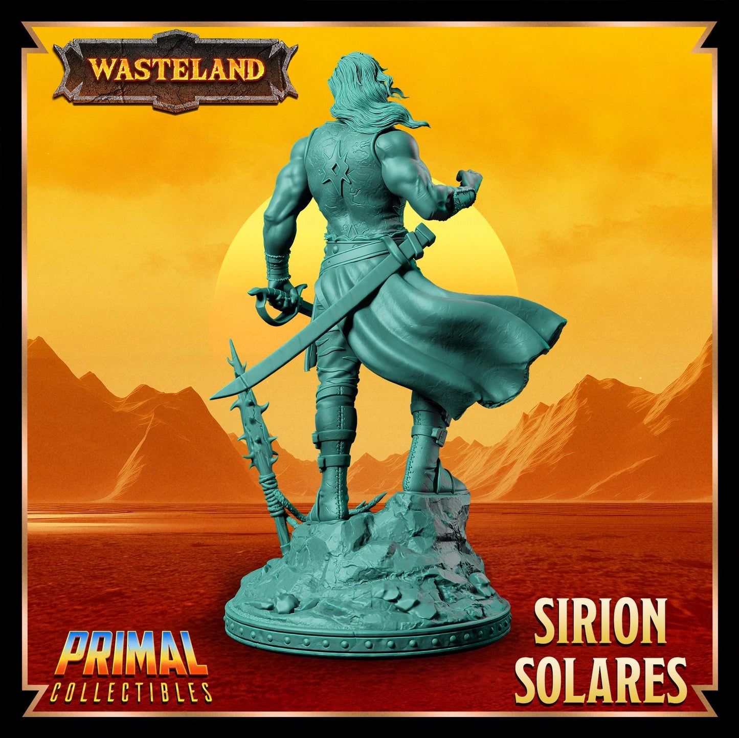 Aristocrat Sirion Solares | Wasteland | Tabletop Scale | TTRPG D&D Miniature | Primal Collectibles