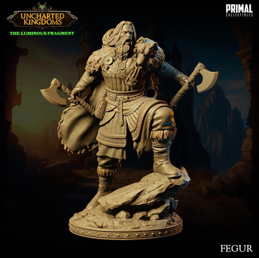 Barbarian Male Fegur | Tabletop Scale | TTRPG D&D Miniature | Primal Collectibles