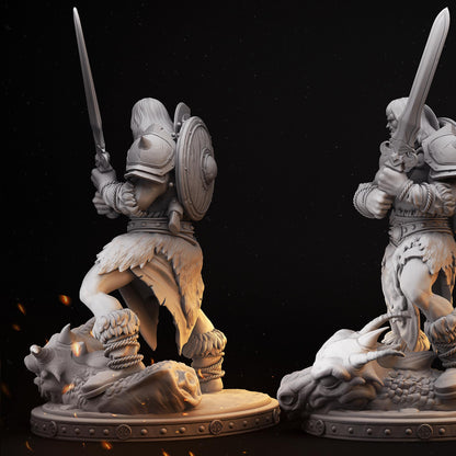Barbarian Thurkal | TTRPG D&D Miniature | Primal Collectibles