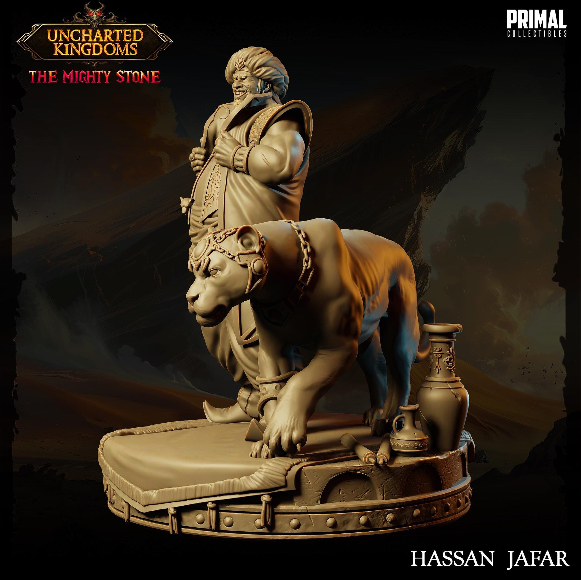 Crime Lord Hassan Jafar | Tabletop Scale | TTRPG D&D Miniature | Primal Collectibles